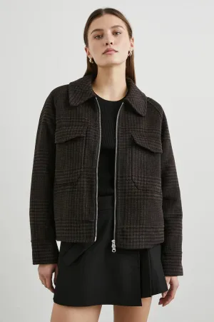 Cheyenne Espresso Houndstooth Jacket by Rails