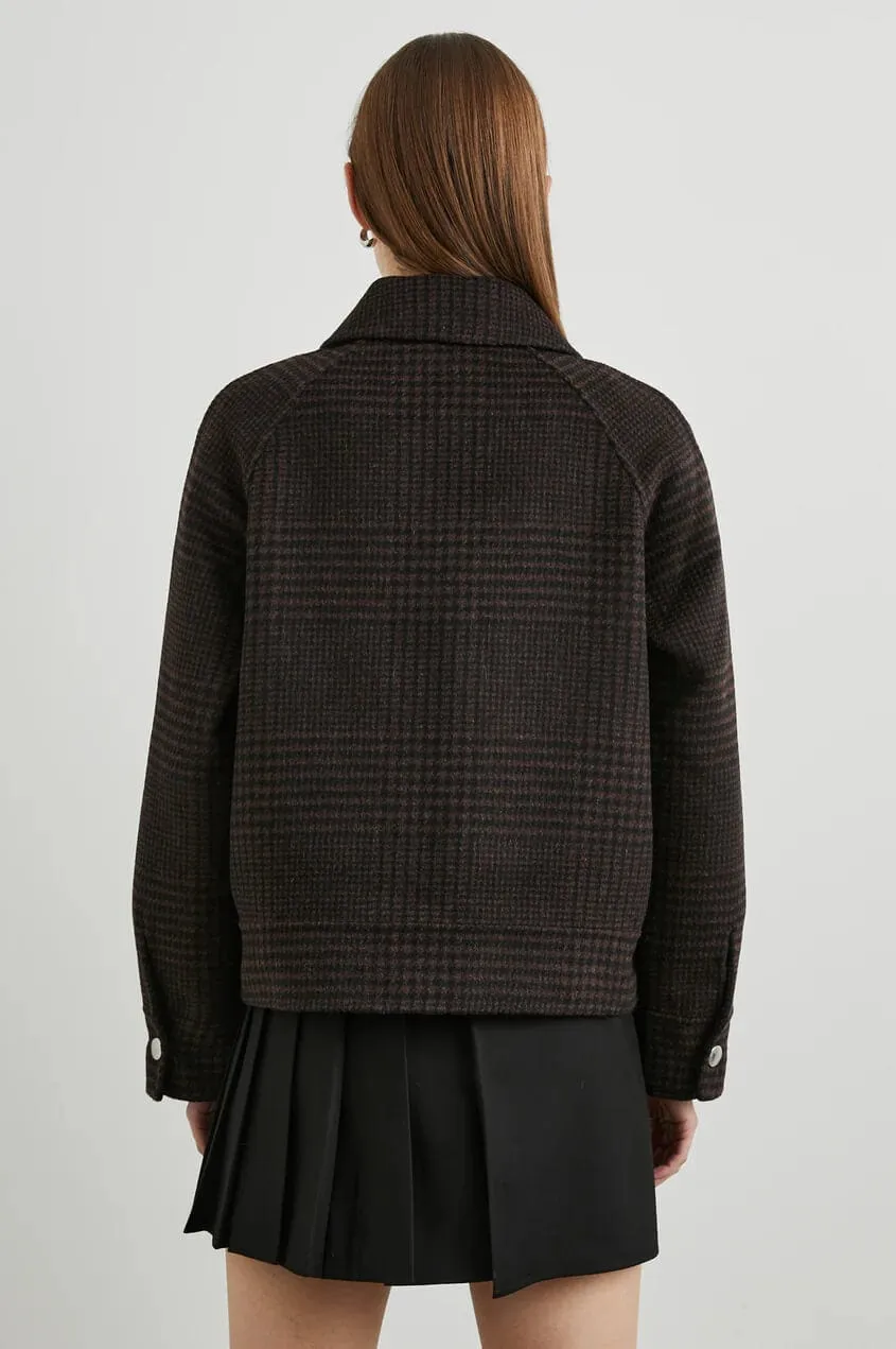 Cheyenne Espresso Houndstooth Jacket by Rails