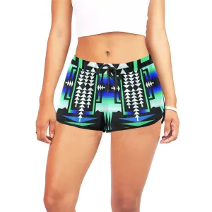 Rainy Skies Sage Women's Relaxed Shorts