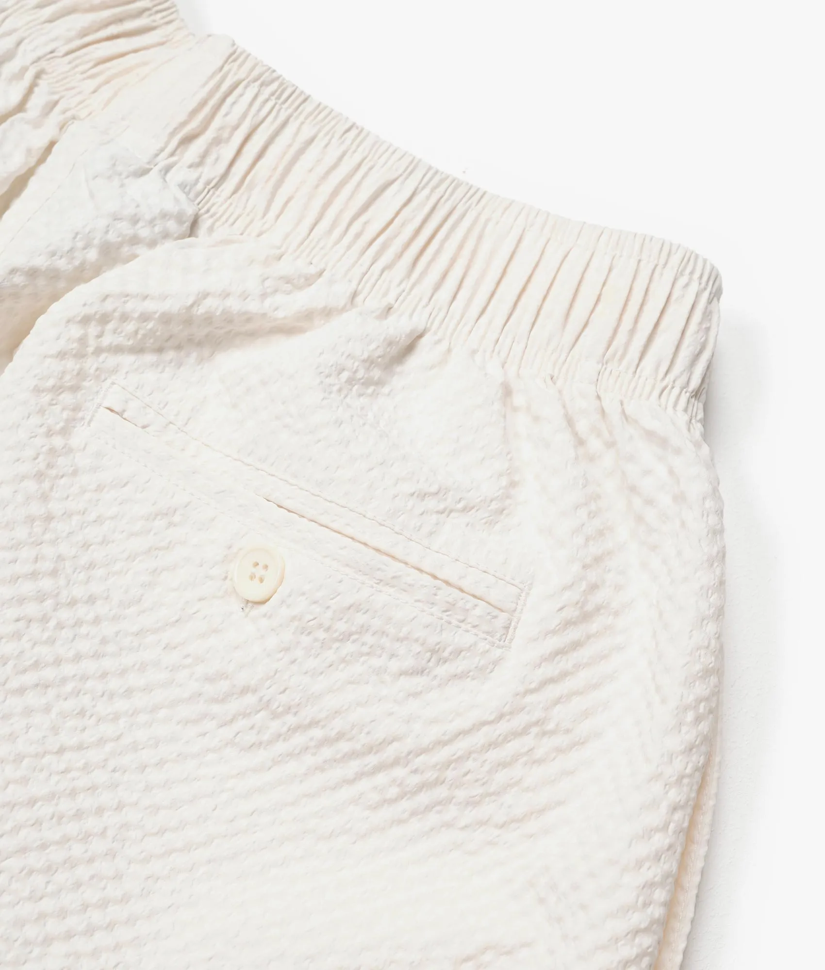 Relaxed Fit Seersucker Shorts