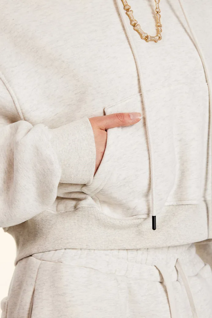 Retro Hooded Pullover Crop Top Sweatshirt Hoodie
