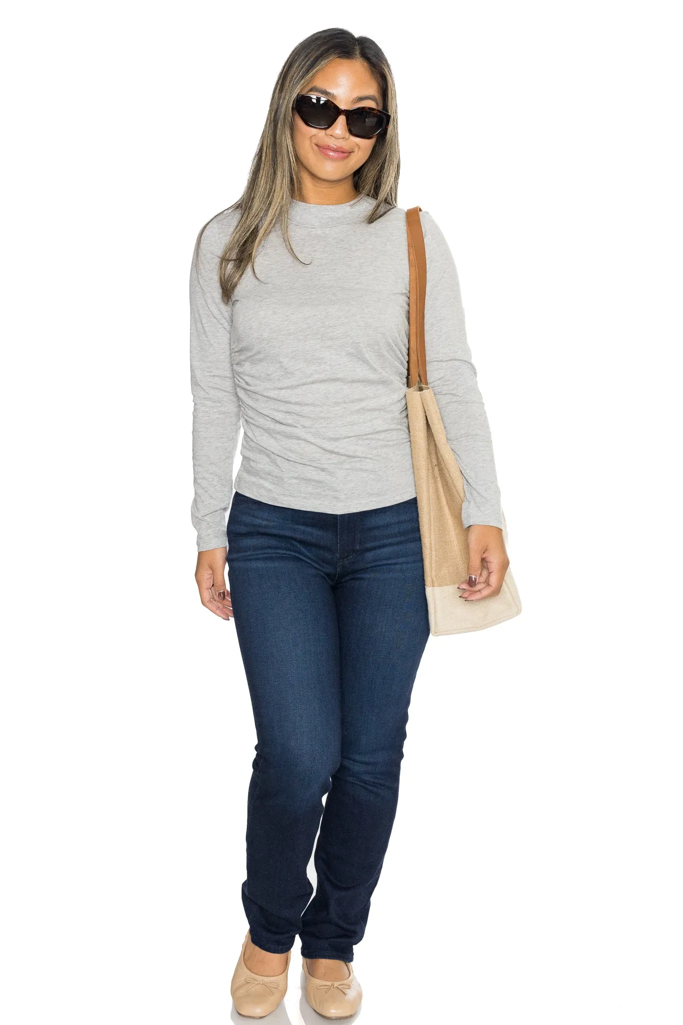 Rita Mock Neck Tee