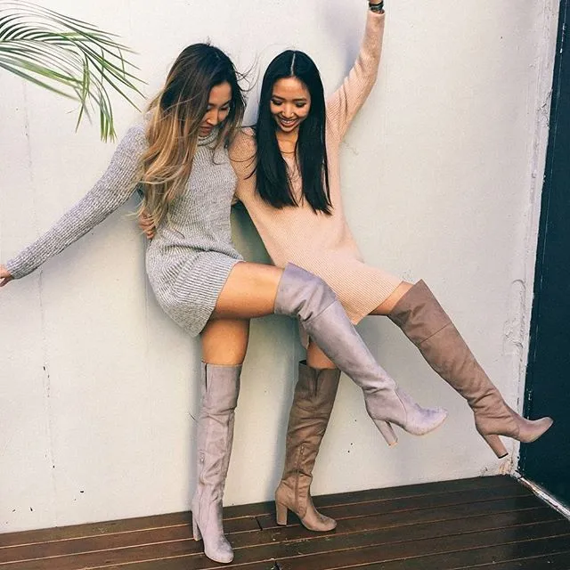 Sexy Turtle Neck Pure Color Long Sweater
