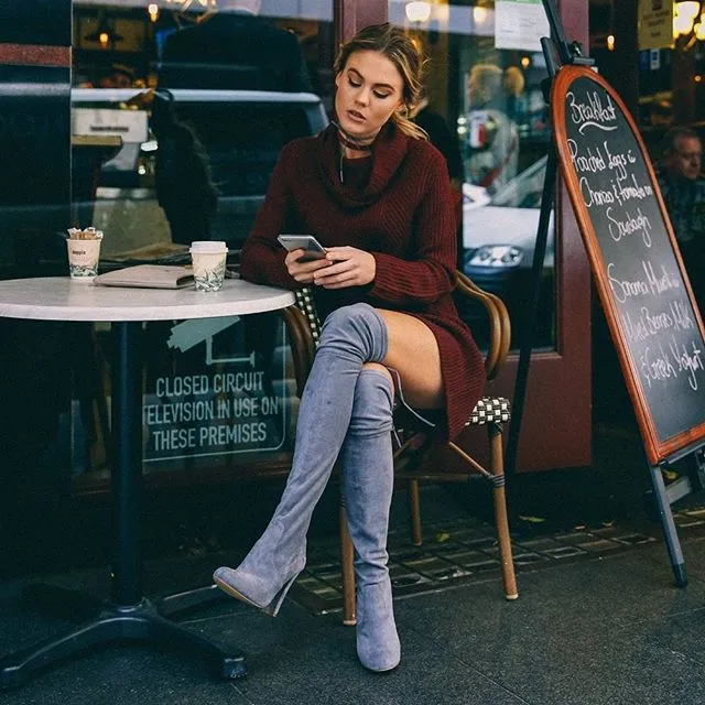 Sexy Turtle Neck Pure Color Long Sweater