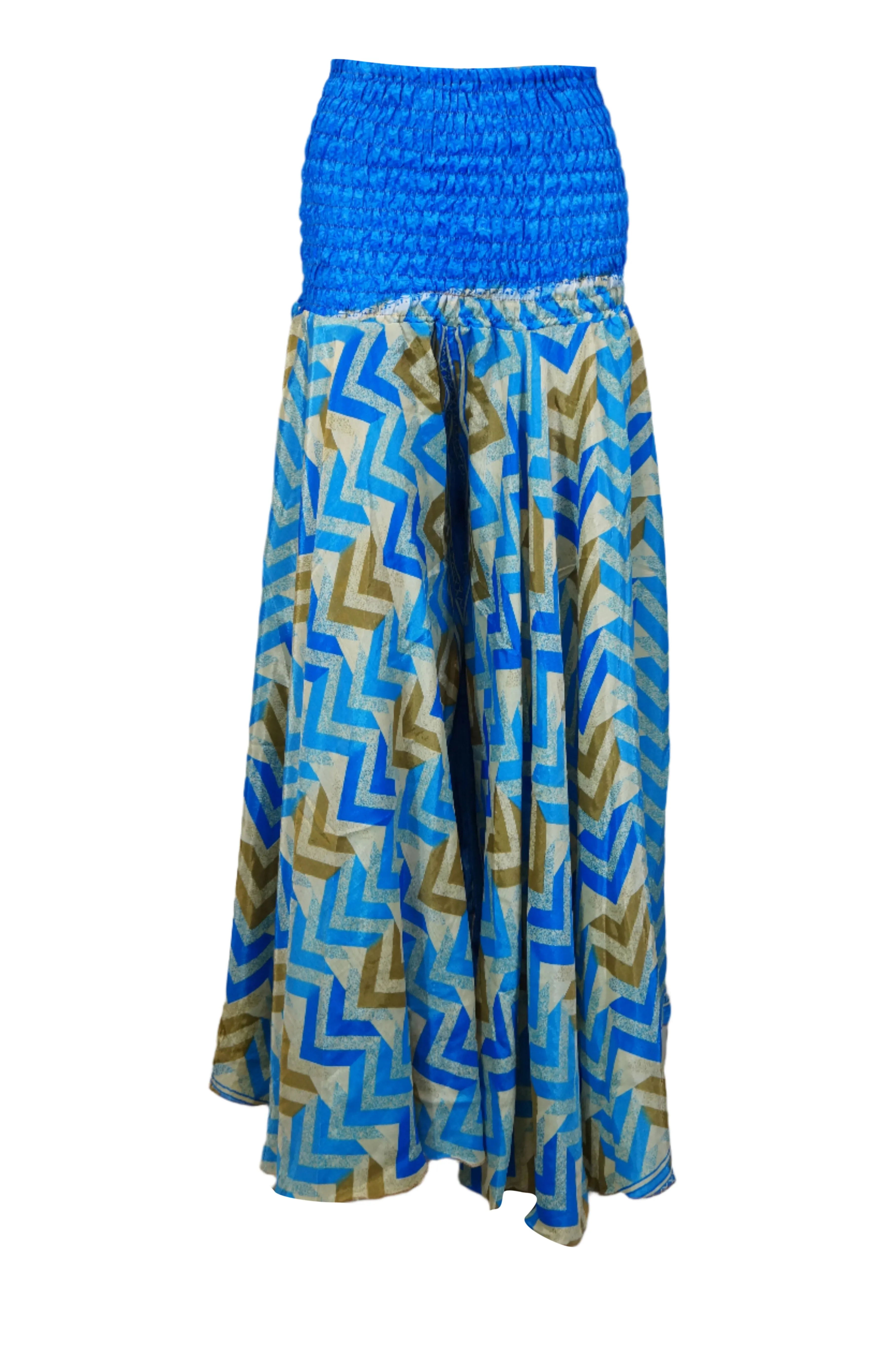 Sky Blue Boho Palazzo Pants – Handcrafted Elegance in Every Flow SM