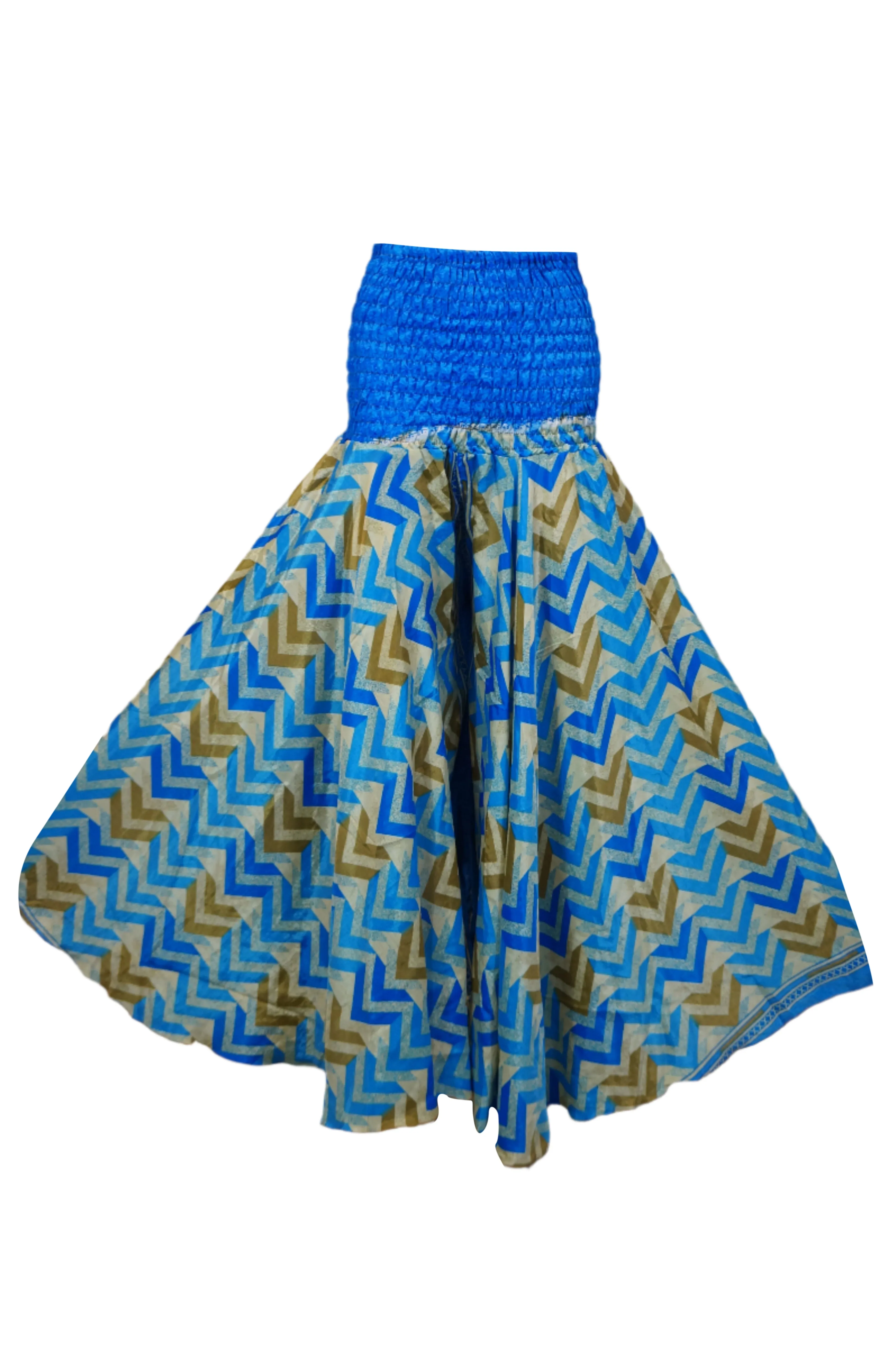 Sky Blue Boho Palazzo Pants – Handcrafted Elegance in Every Flow SM