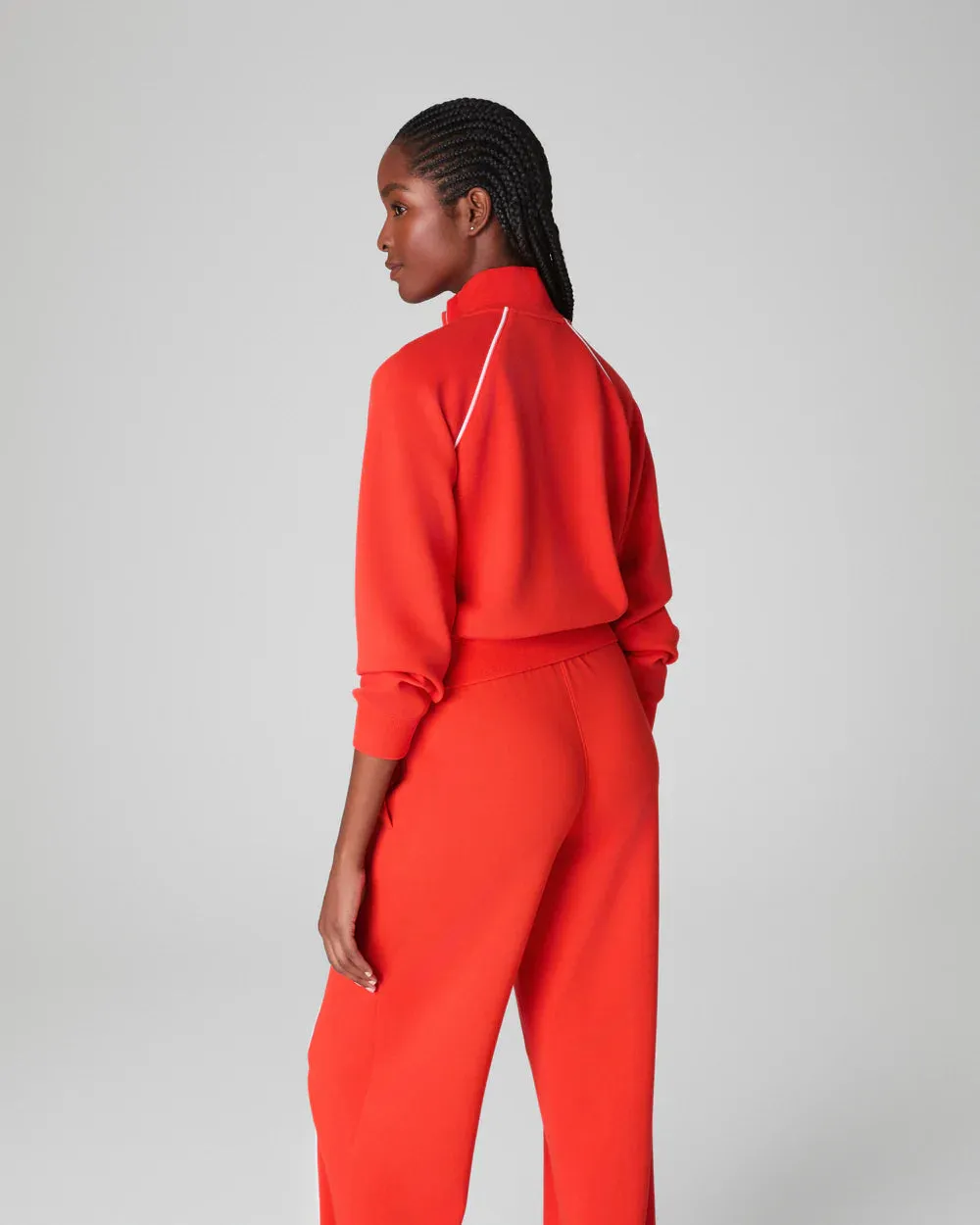 Spanx: Airpique Track Jacket in Poppy