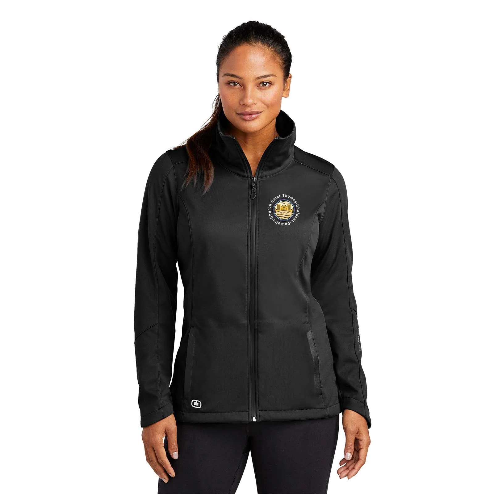 St. Thomas Catholic Church OGIO® ENDURANCE Ladies Crux Soft Shell Printed