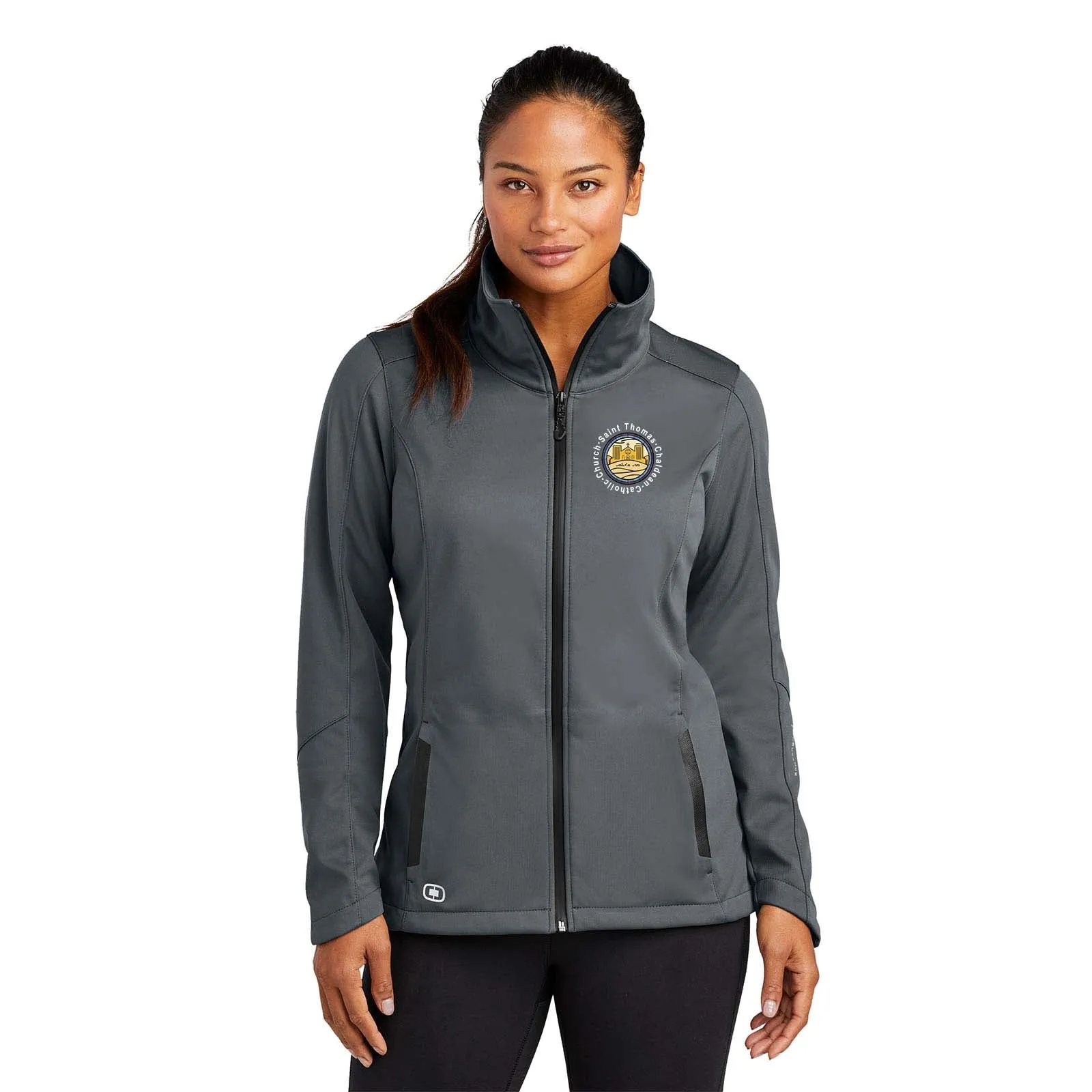 St. Thomas Catholic Church OGIO® ENDURANCE Ladies Crux Soft Shell Printed