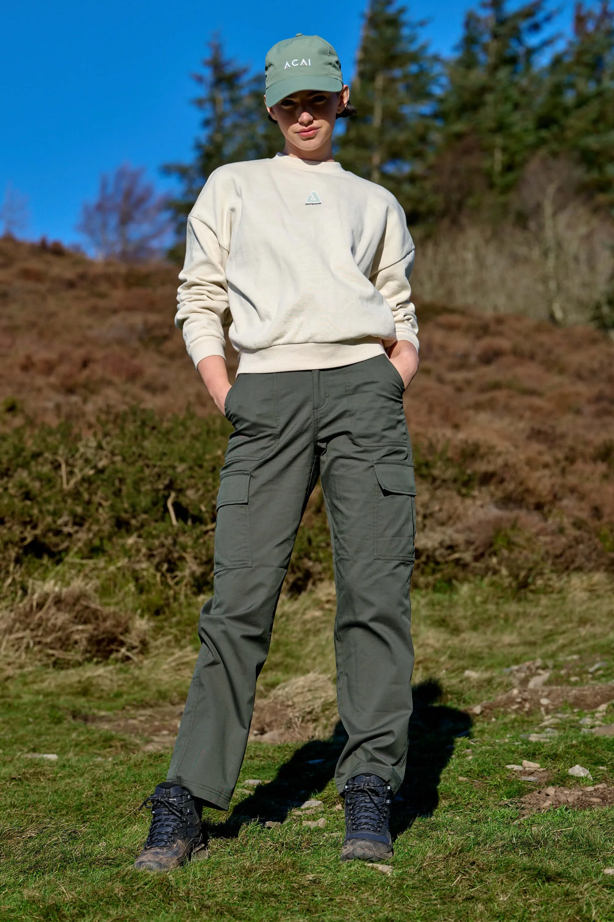 Straight Leg Cargos - Deep Khaki