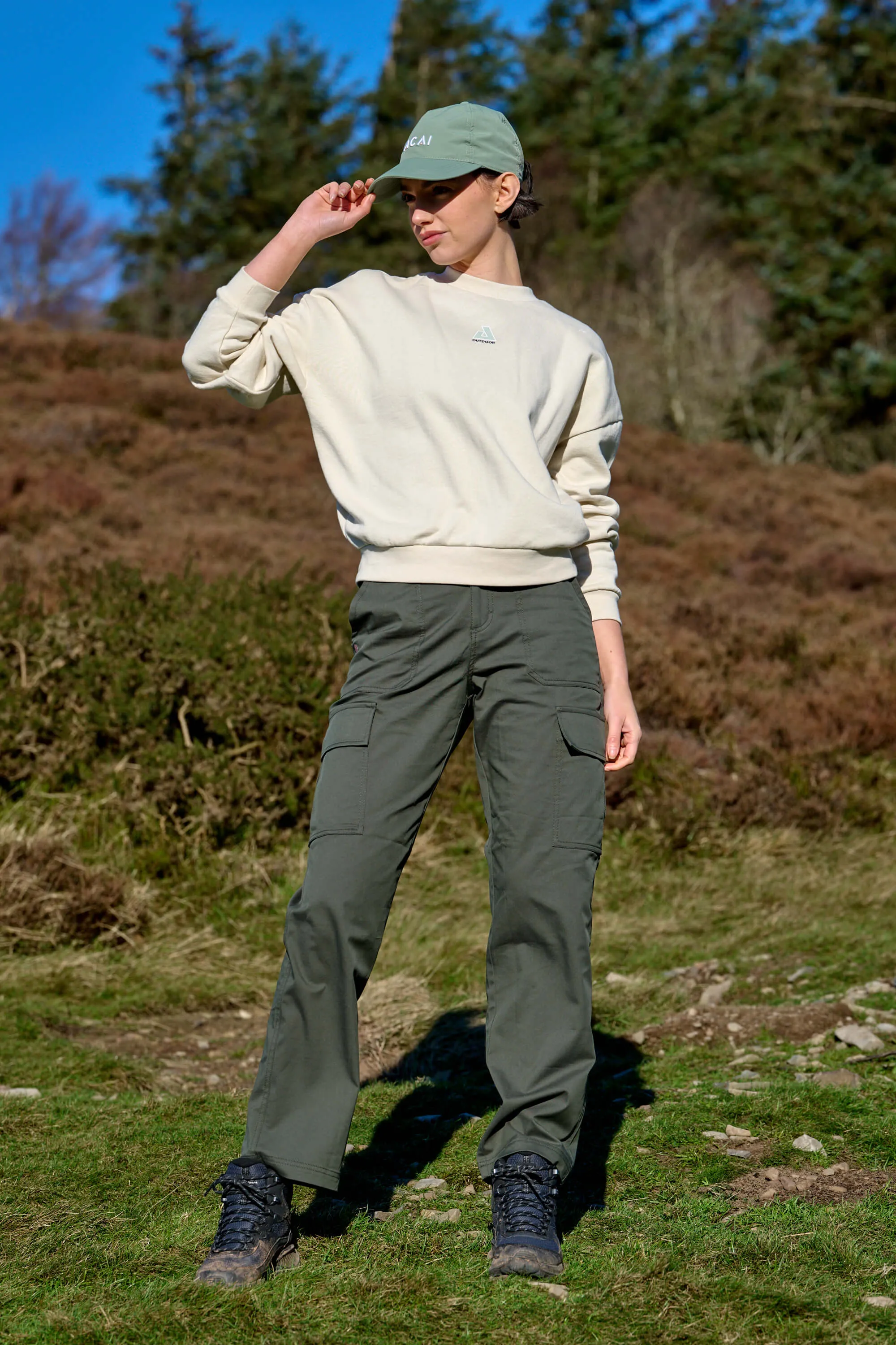 Straight Leg Cargos - Deep Khaki