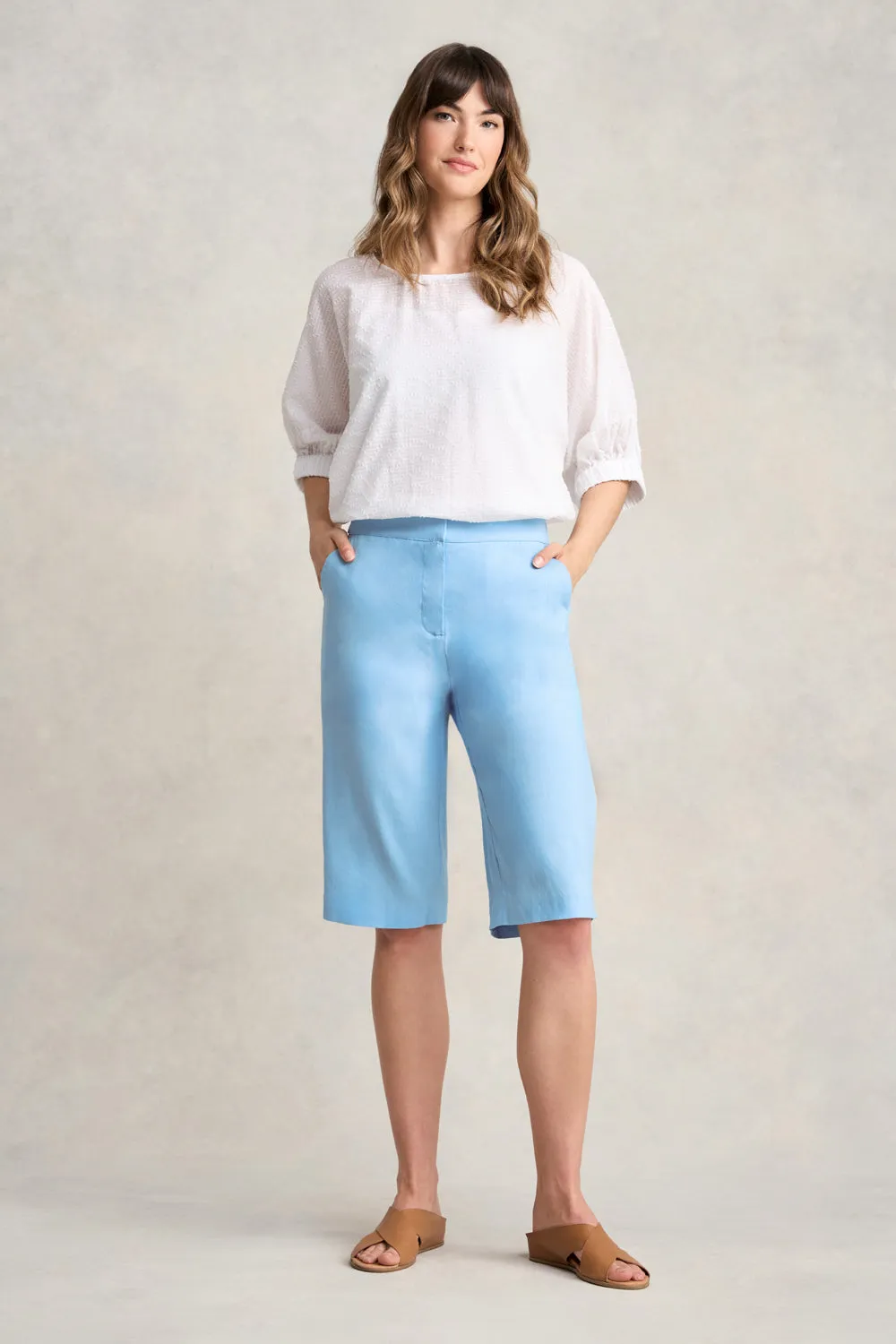 Stretch Linen Short