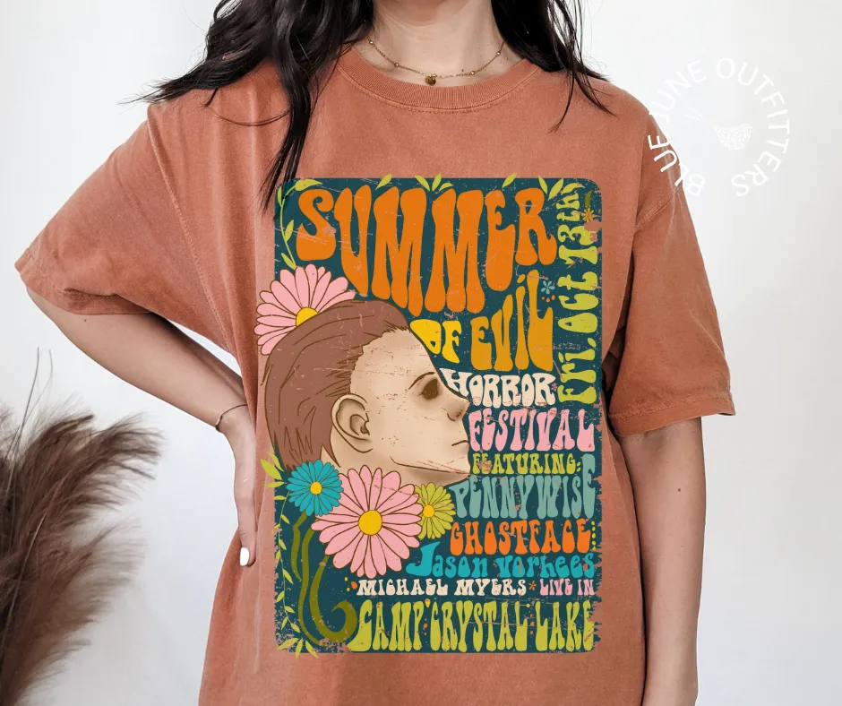Summer of Evil | Comfort Colors Halloween Tee