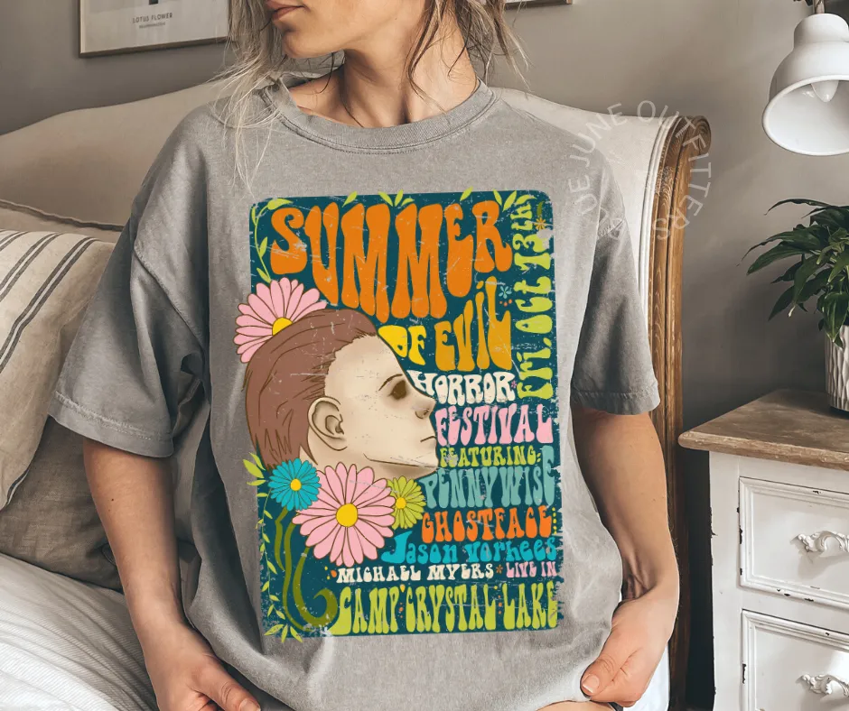 Summer of Evil | Comfort Colors Halloween Tee