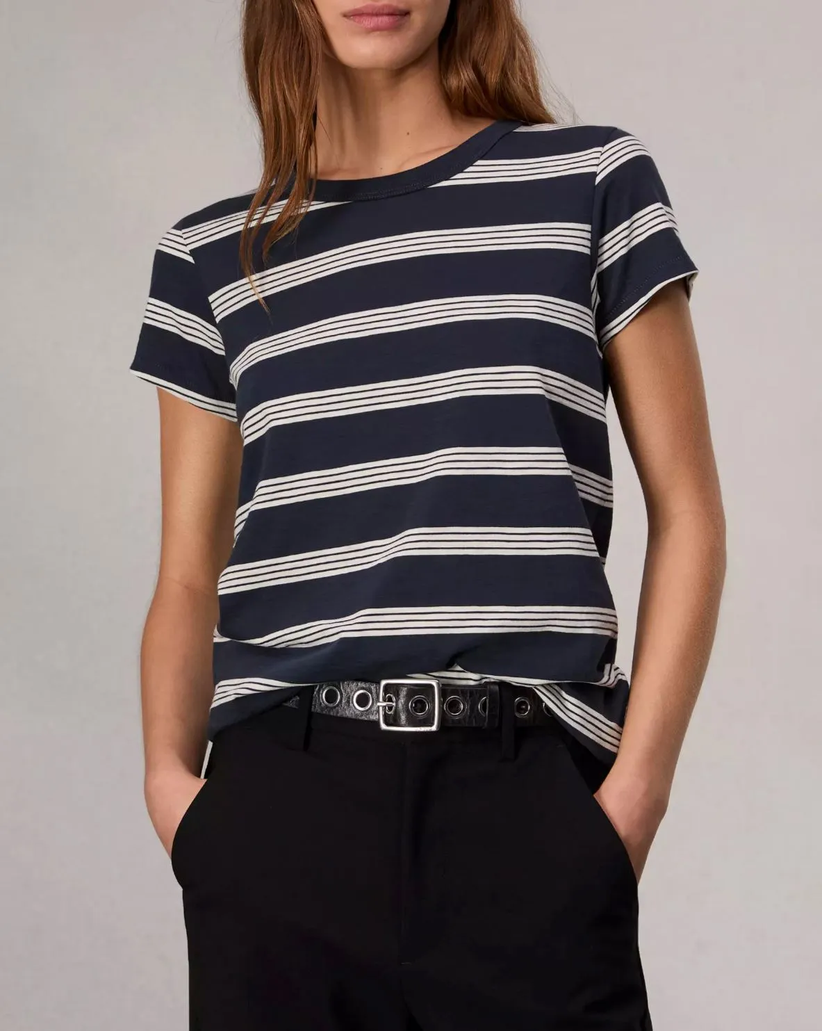The Slub Stripe Tee