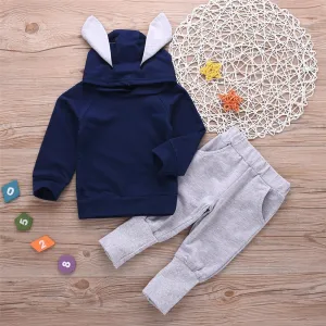 Toddler Boys Hooded Long Sleeve Top & Pants Wholesale Boys Clothes