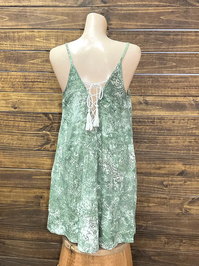 Travida 5613-963 Womens Nicole Dress Sage Stained Glass