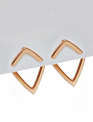 TRILL 2-Way Stud Earring Jackets | 18K Rose Gold Over Sterling Silver