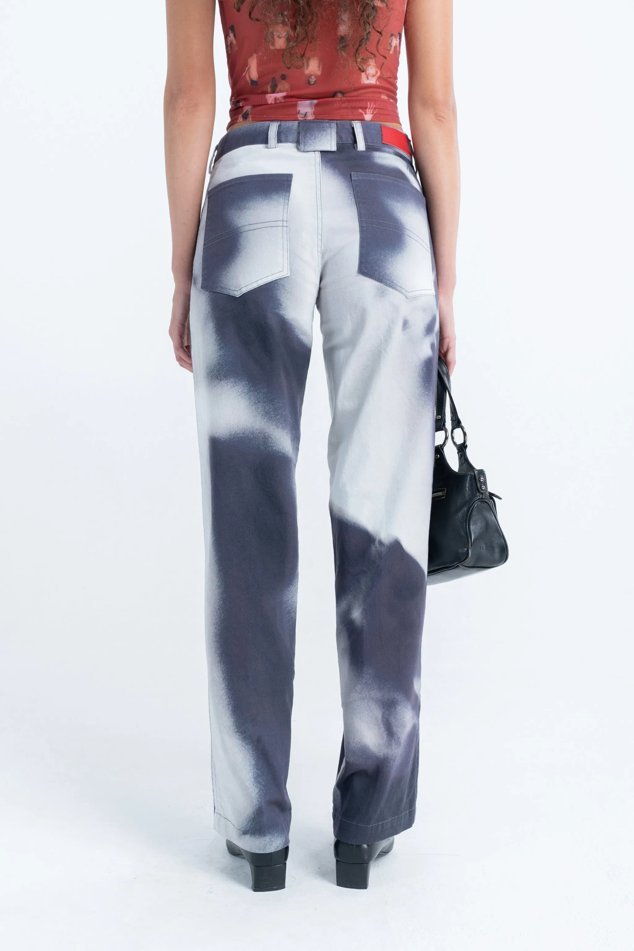Twill Slouch Trousers in Entangled