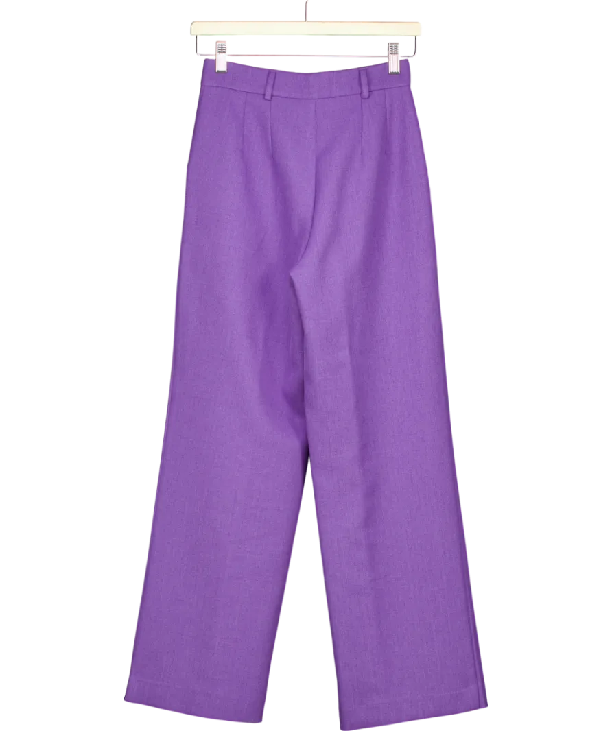 Urban Outfitters Purple Straight Leg Trousers UK XS