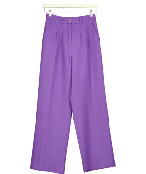 Urban Outfitters Purple Straight Leg Trousers UK XS