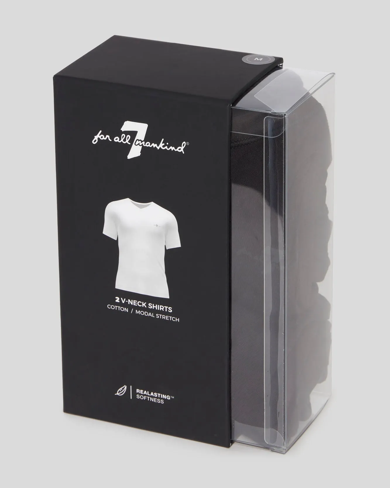 V-Neck Tee 2 Pack in Black