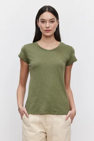 Velvet by Graham & Spencer Odelia Short Sleeve Crew Neck Tee | Elm