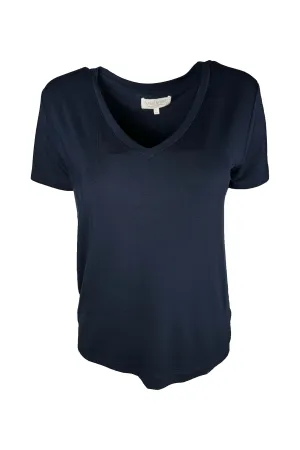 Velvet by Jenny Graham Runyon 06 Short Sleeve V-Neck Tee | Ink