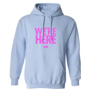 We're Here Logo Fleece Hooded Sweatshirt