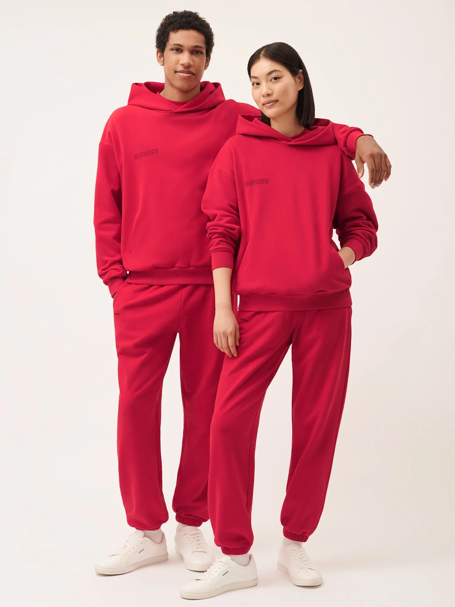 Womens 365 Midweight Track Pants—Goji berry red